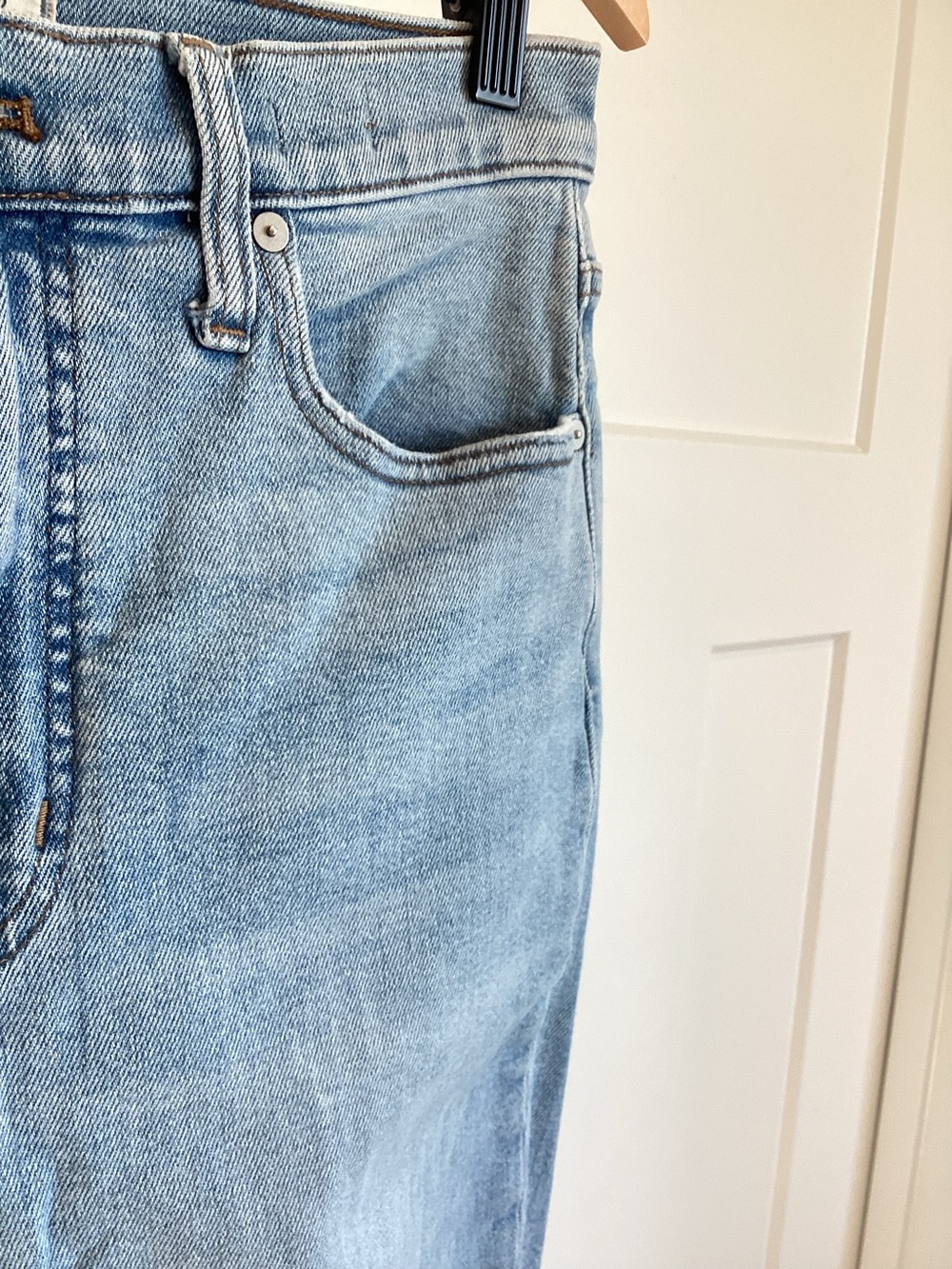Madewell Perfect Vintage Jean High Rise Distressed Light Blue Denim 29 - Picture 4 of 12